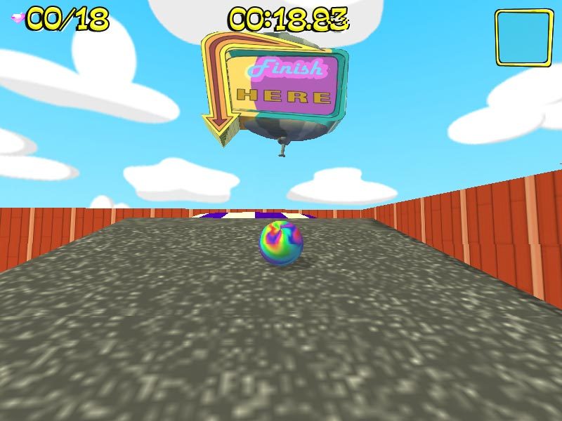 An old screenshot of the PC and Mac compatible game 'Marble Blast Gold'.